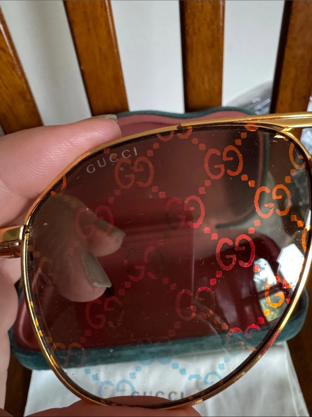 Gucci GG1220s Sunglasses with Brown Monogram Lenses
